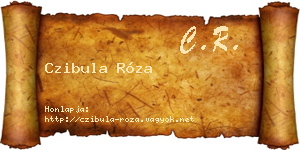 Czibula Róza névjegykártya